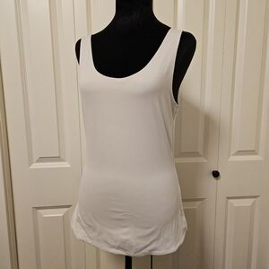 Frank & Oak Women's Fitted Tank Top Liggt Cream SZ L